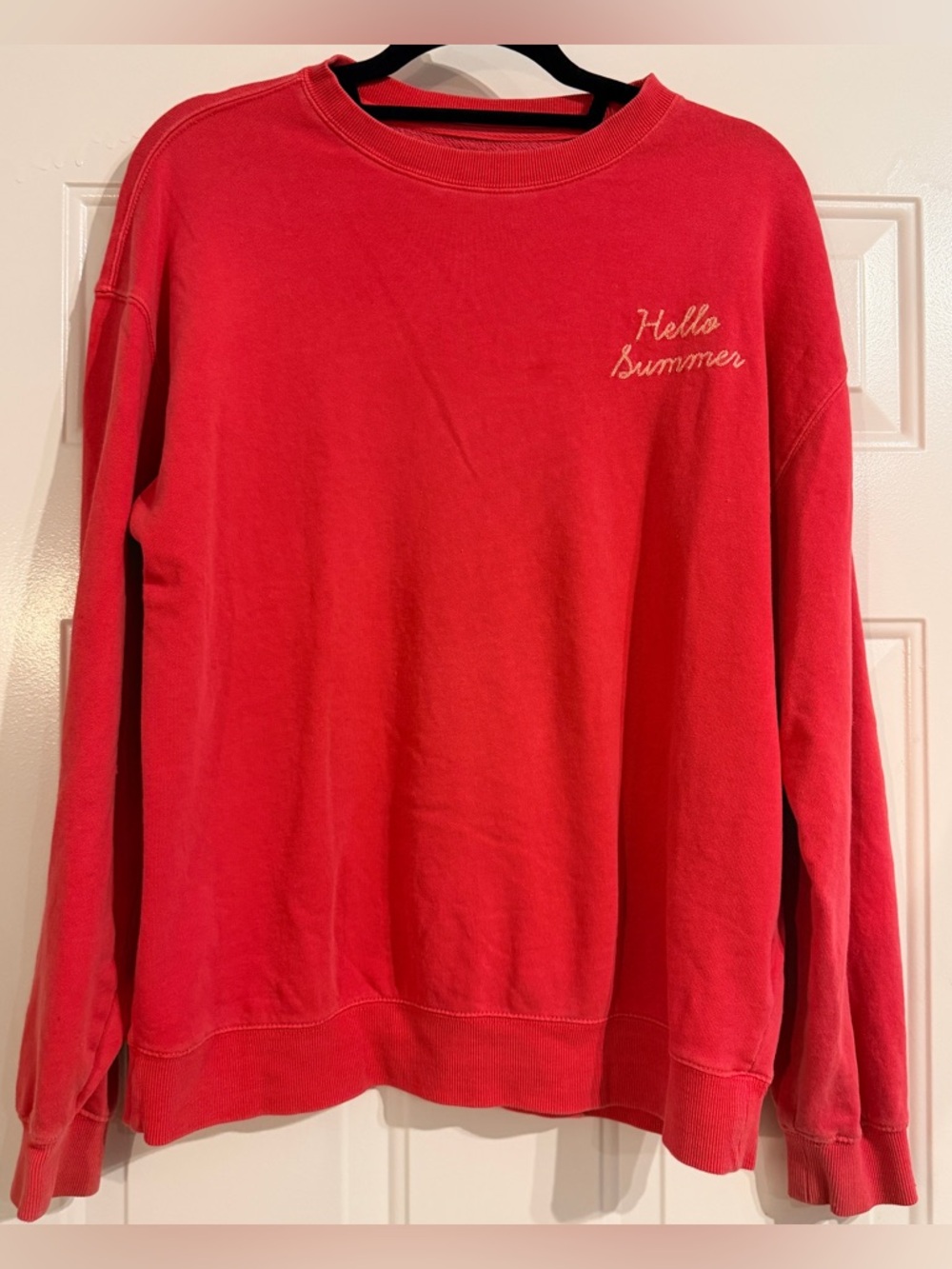 Billabong “Hello Summer” pink sweatshirt size medium